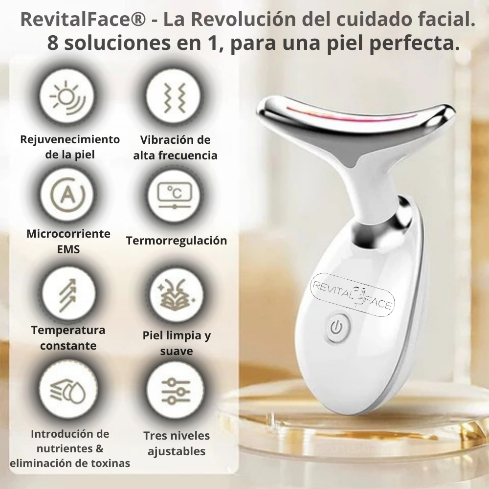 Revitalface™- Dispositivo de Masaje Facial Premium.¡Descubre su poder en tu piel!