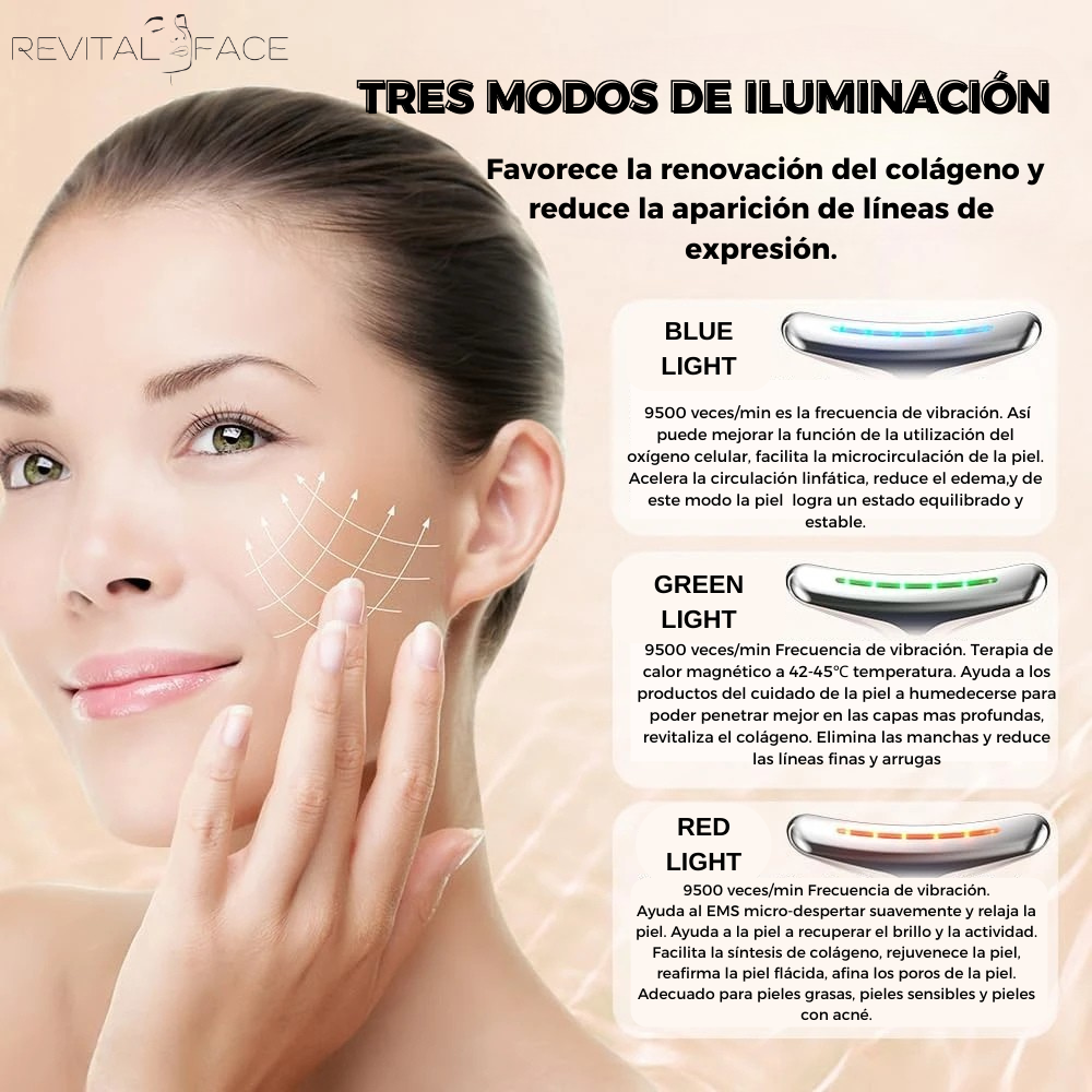 Revitalface™- Dispositivo de Masaje Facial Premium.¡Descubre su poder en tu piel!